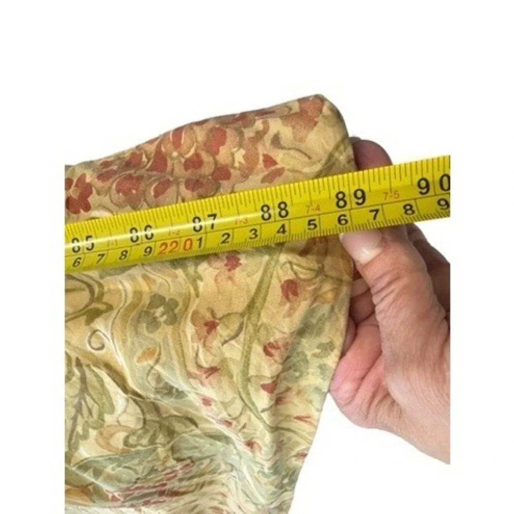 Pottery Barn Pomegranate Floral Duvet Cover Full Queen Sage Red Tan Botanical